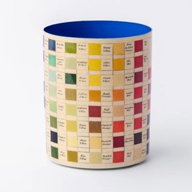 Enamel 'Werner's Nomenclature of Colours' Everything Pot by Roomytown UK