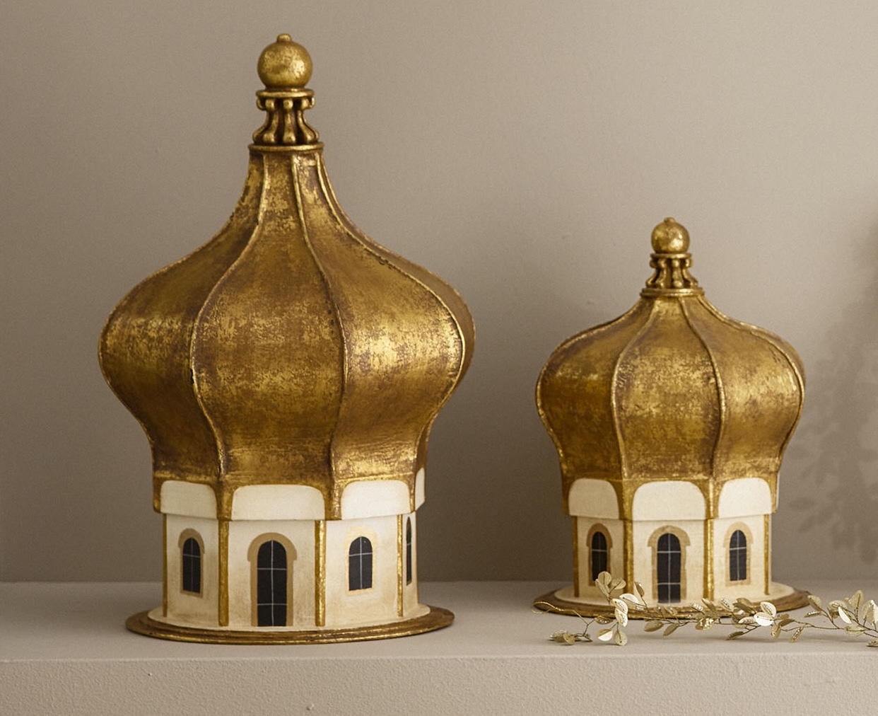 Golden Christmas Dome Large