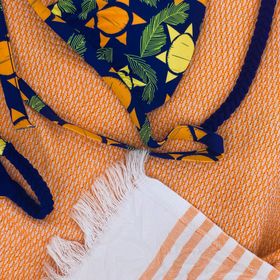 Coast (Orange) Quick Drying Hammam Towel