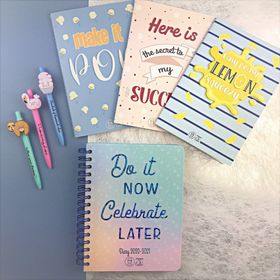 Stationery Set - Diary + Exercise books + Pens