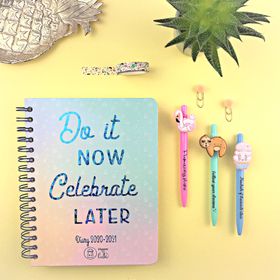 Stationery Set - Diary + Cute Pens set