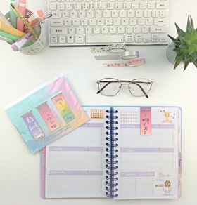 Stationery Set - Diary + Magnetic Page Markers