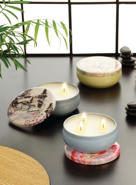 The Scented Home: Three Wick Scented Candle - Japanese Limited Edition, 230g