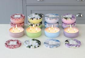 The Scented Home: Three Wick Scented Candles, Sweet & Floral (230g)