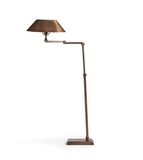 Grisewood Task Floor Lamp In Antique Brass