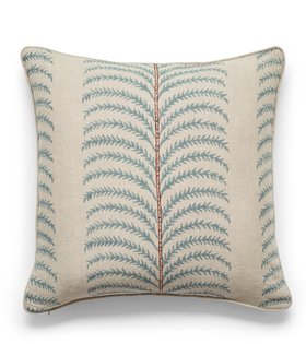 Areca Cushion Cover - Seafoam/Dirty Orange
