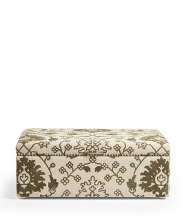 Khurshid Storage Ottoman - Green