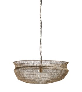 Raye Iron Pendant Light In Antique Brass