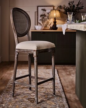 Ovalise Bar Stool - Natural