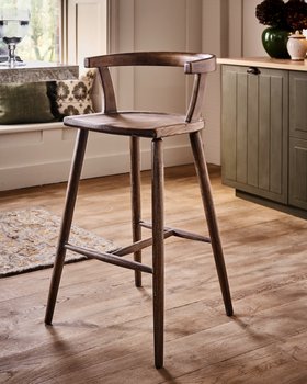 Altier Bar Stool - Burnt Oak Share