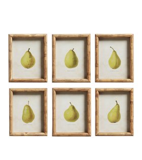 (SS26) Poire Set Of Six Pear Prints