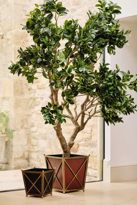 (SS26) Cista Set Of Two Metal Planters