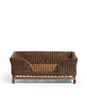 Rattan Mattaban Pet Bed - Large - Antique Brown