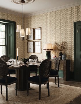 Dining Room Lifestyle, Areca Wallpaper Lichen