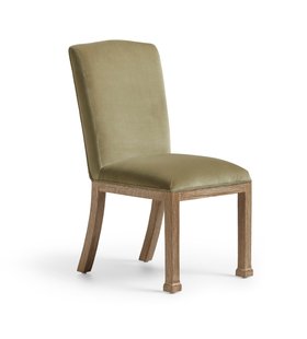 (AW26) Anwen Velvet Dining Chair - Lichen