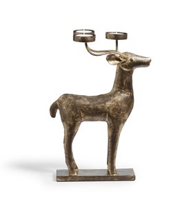 (AW26) Charborough Tealight Holder - Rubbed Bronze
