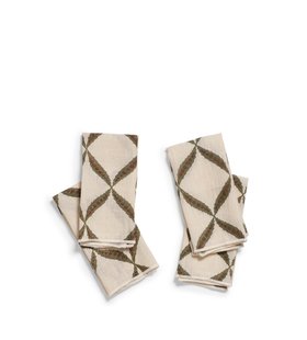 (AW26) Nava Napkins Set Of Four - Sage