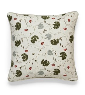 (AW26) Atara Cushion Cover - Grey Green & Toffee