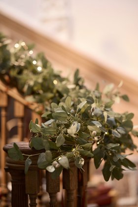 (Christmas 2026) Faux Eucalyptus Garland - Pale Green