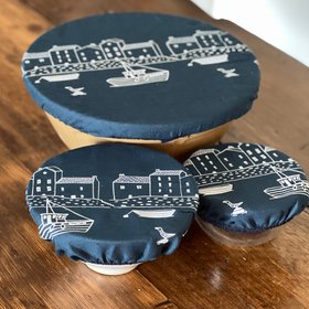 Linen Bowl Covers Set - Coastal Collection