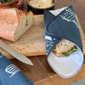 Reusable Sandwich Wrap - Coastal Collection