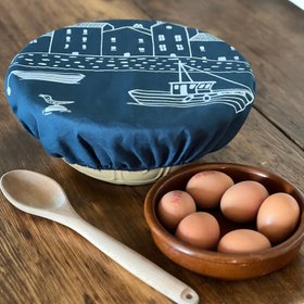 Large Linen Bowl Cover - Coastal Collection