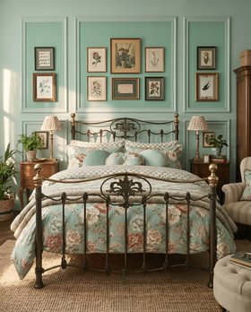 Camolin Iron Bed
