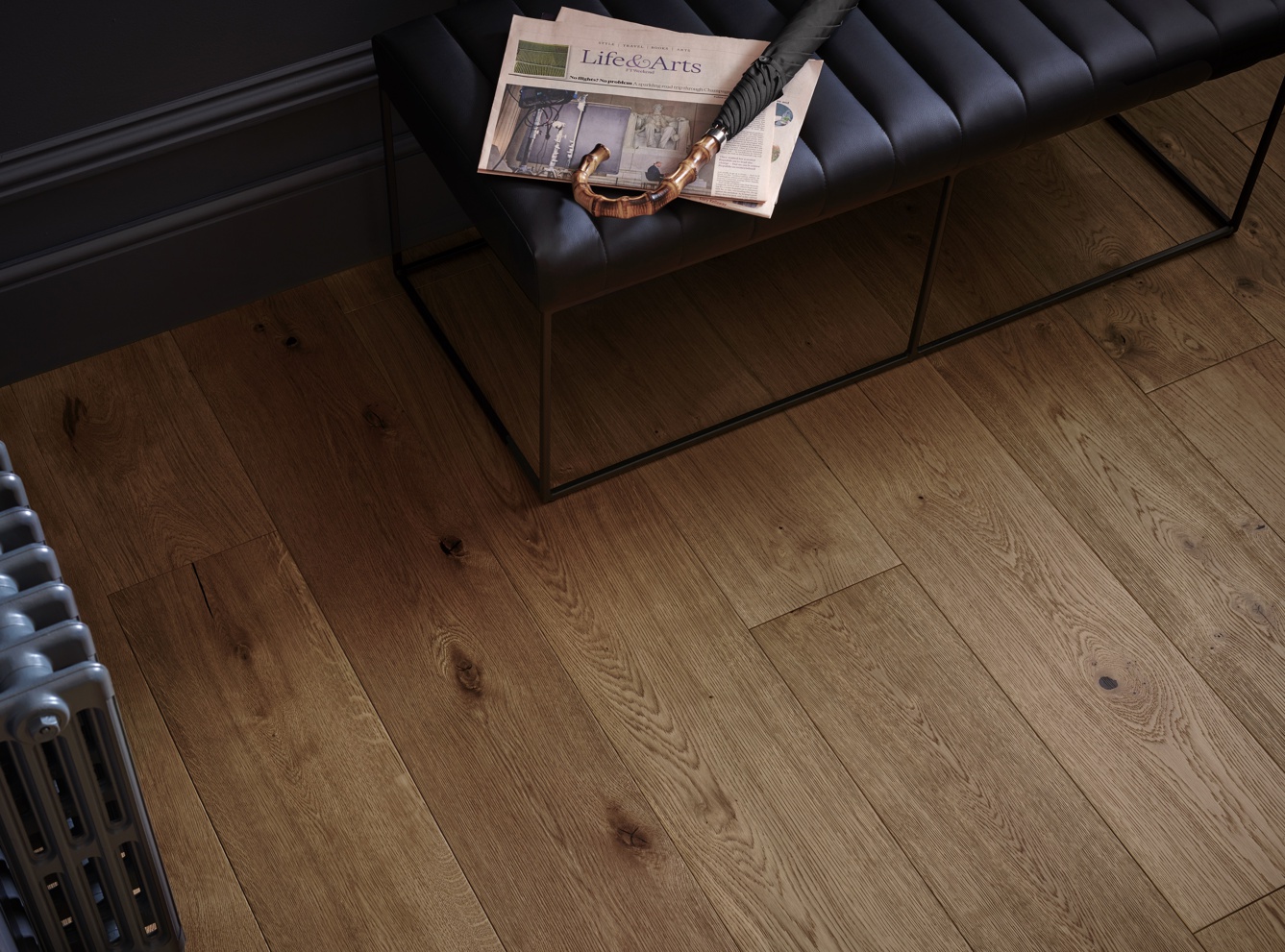 Chepstow Antique Oak Engineered Wood Flooring (240mm)