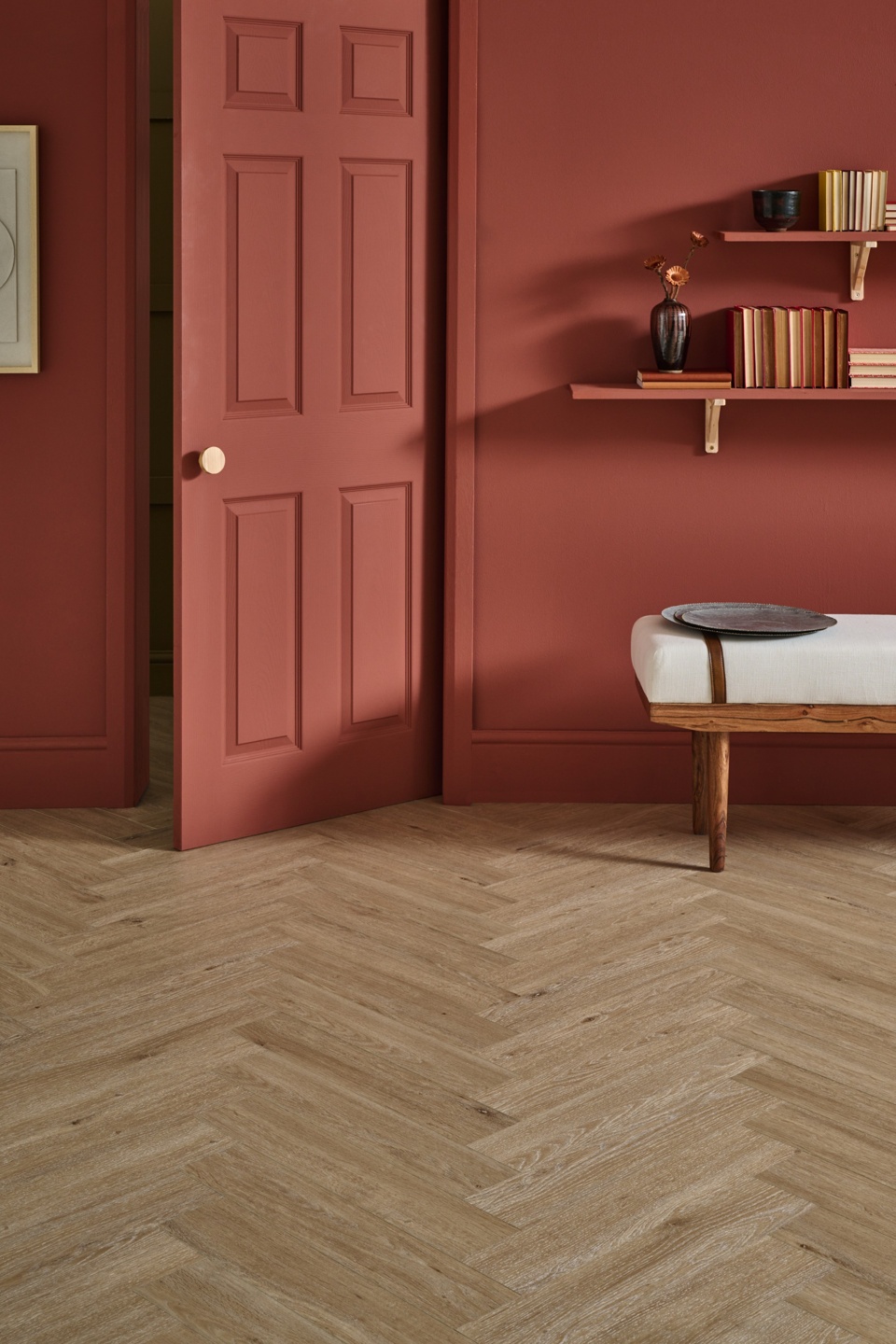 Weymouth Almond Oak Herringbone Wood Design Flooring