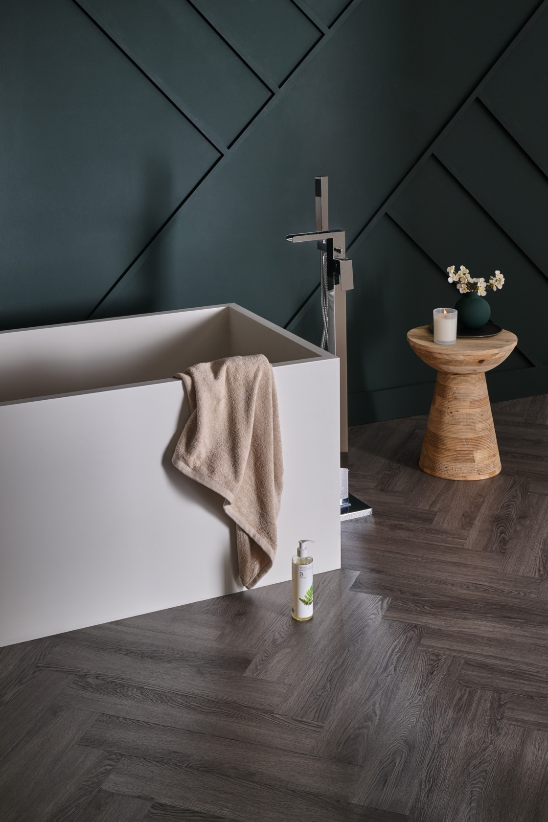 Weymouth Echo Oak Herringbone Wood Design Flooring