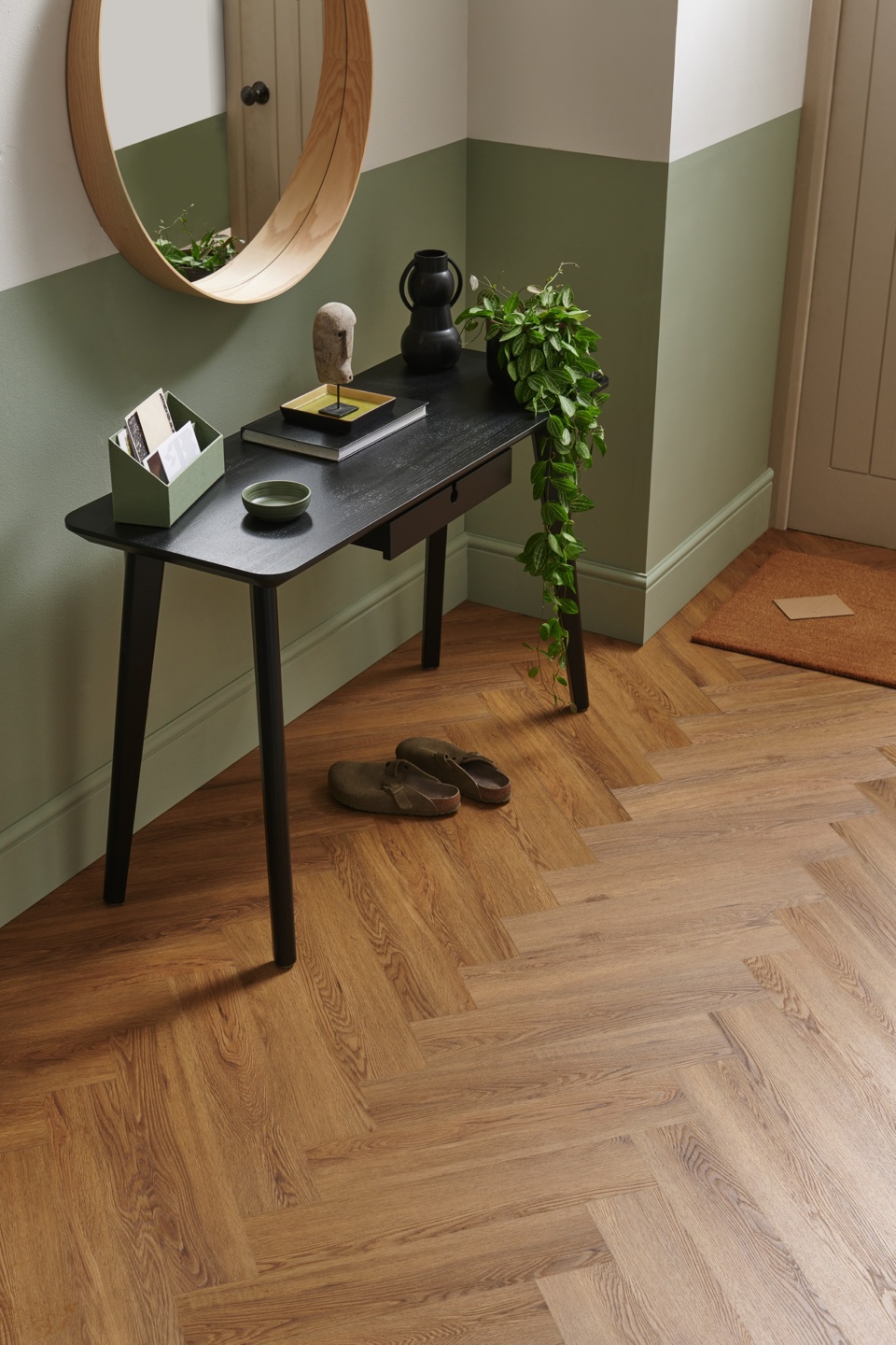 Weymouth Millhouse Oak Herringbone Wood Design Flooring