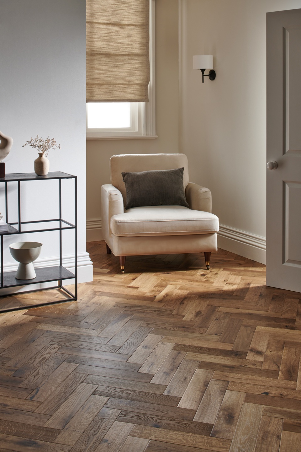 Orkney Smoked Oak Herringbone Engineered Wood