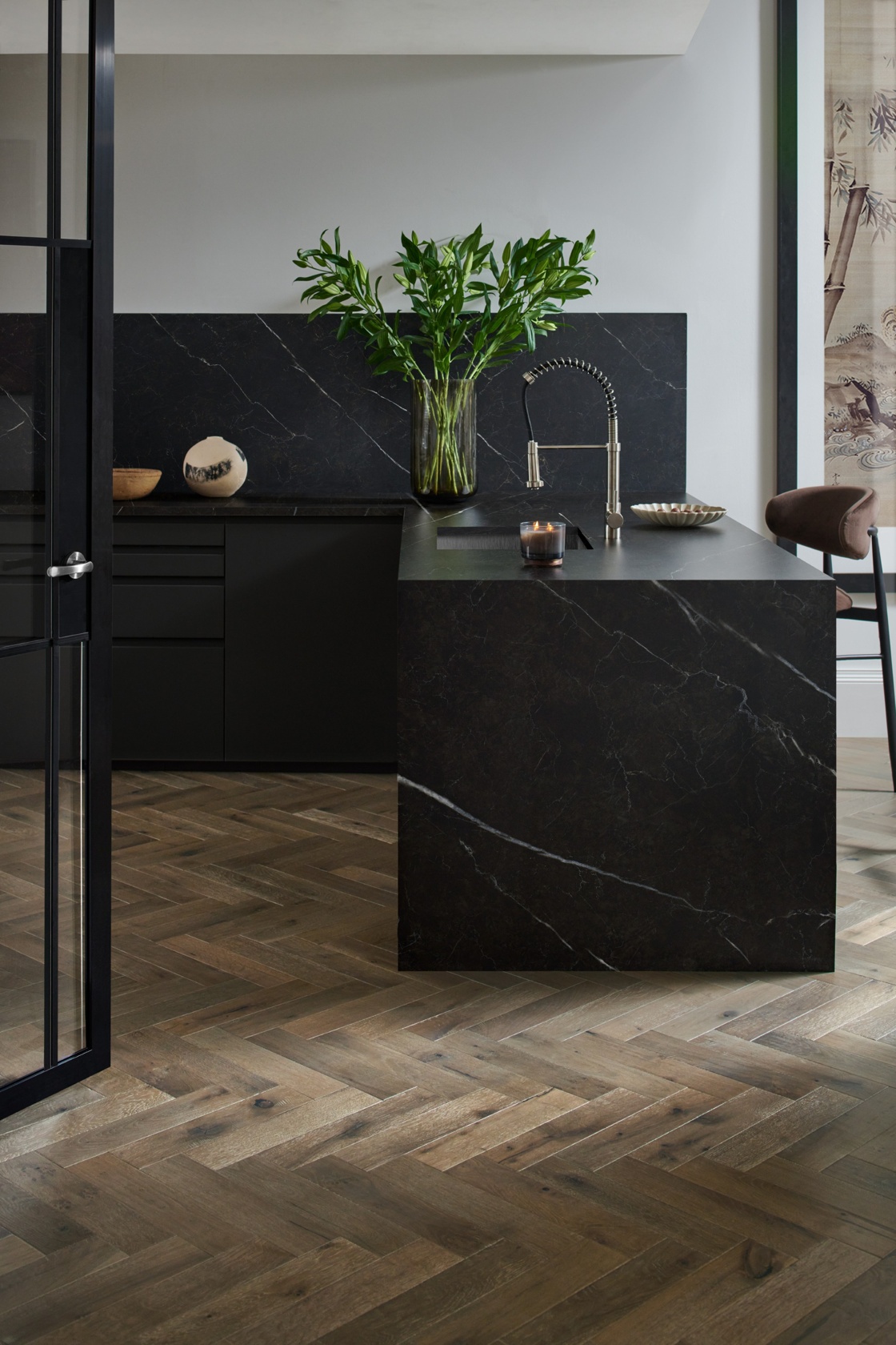Orkney Truffle Oak Herringbone Engineered Wood Flooring