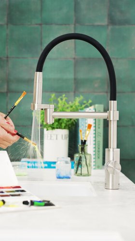 QETTLE Signature Modern Rinse Spout Steel