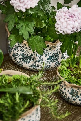 TURQUOISE CERAMIC PLANTERS