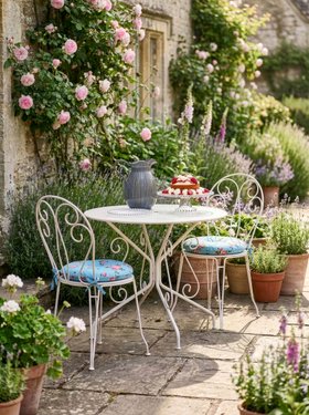 TWO SEATER WHITE BISTRO SET