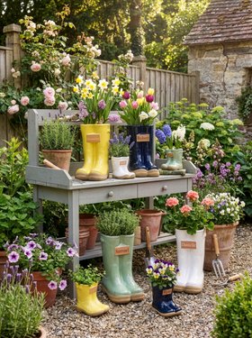 PERSONALISED WELLY BOOT PLANTERS