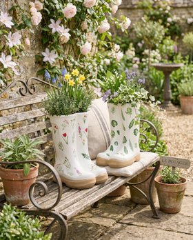 BOTANICAL WELLY BOOT PLANTERS