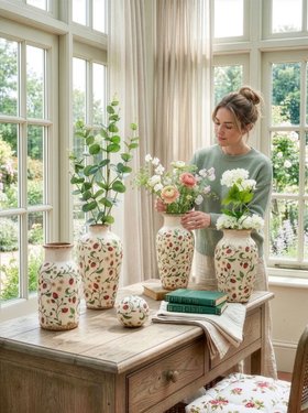 STRAWBERRY CERAMIC VASE COLLECTION