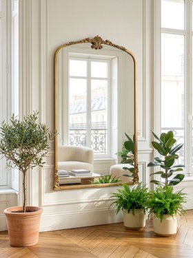 VALENCE TALL GOLD ORNATE MIRROR