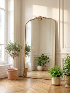 VALENCE TALL GOLD ORNATE MIRROR