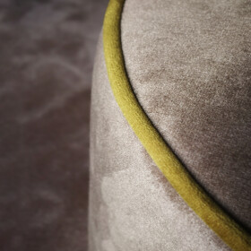 Pouf Rolando | Tortora oro