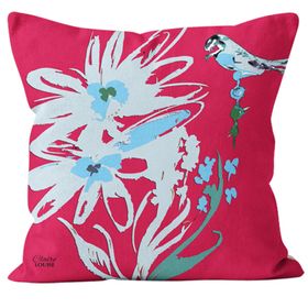 Flora Magenta Cushion
