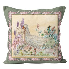 Goose Bouquet Boots Cushion