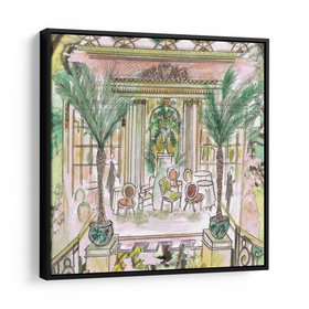 Afternoon Tea At The Ritz Framed Canvas Print