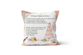 A Glimpse Through The Window Cushion – The Painted Poem