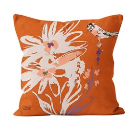 Flora Burnt Orange Outdoor Cushion Cushion