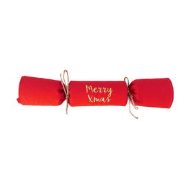 Personalised Sustainable Reusable Christmas Crackers (red)