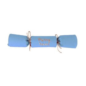Personalised Sustainable Reusable Christmas Crackers (pale blue)
