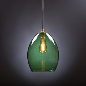 Jules Green Glass Pendant Light